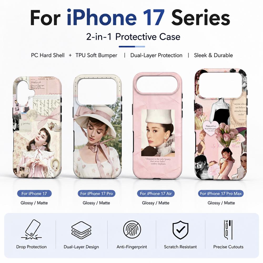 Phone Cases H&M - A-Audrey H-Hepburn Phone Case Film Material
