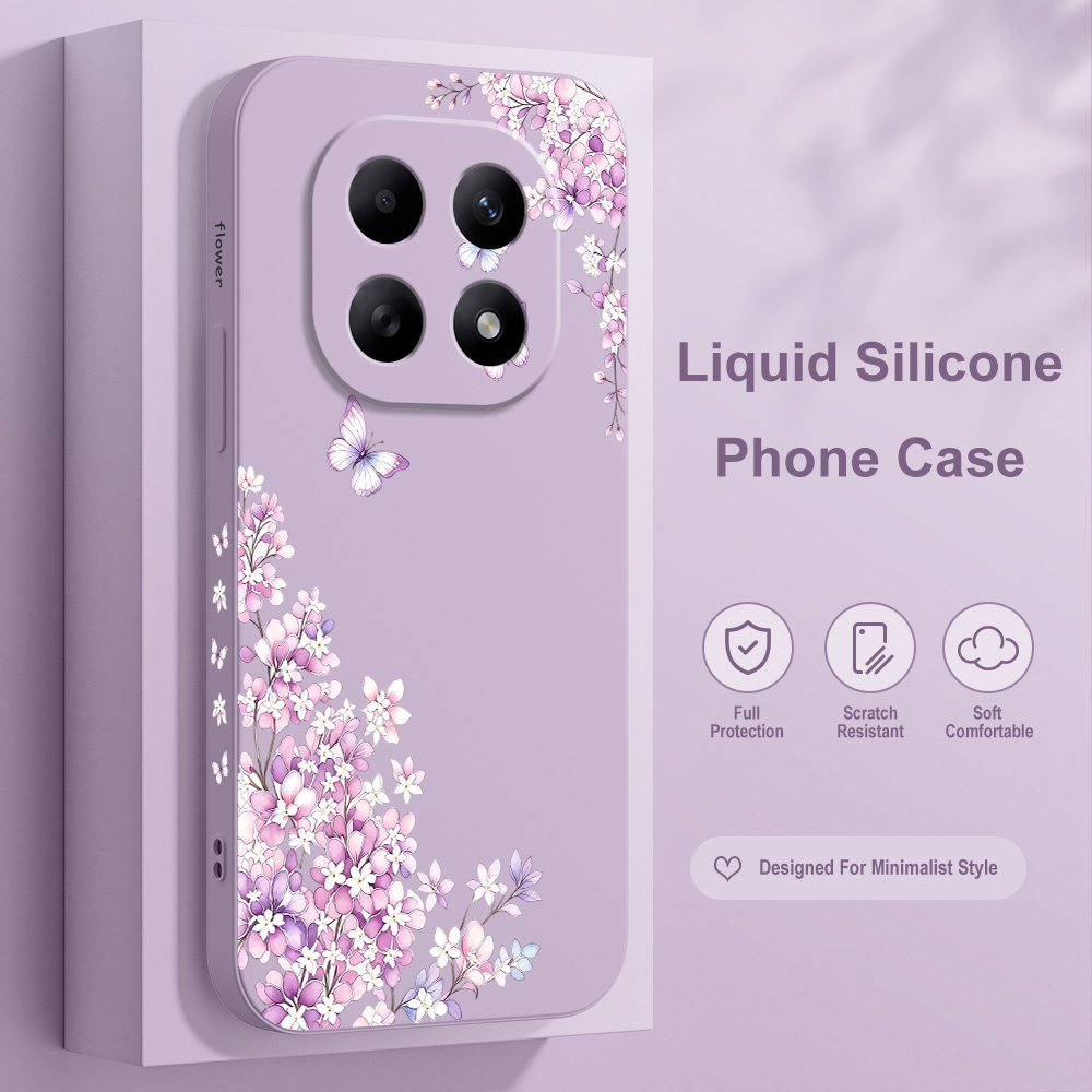 Violet Floral Phone Case For X - Phone Cases Xiaomi 15 评论和价格