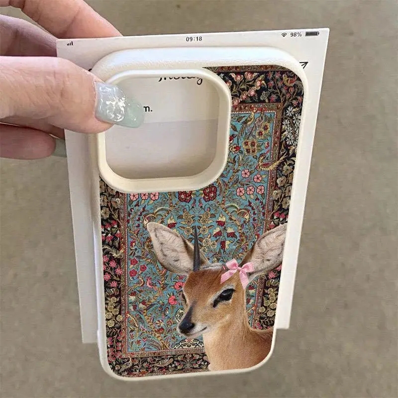 Vintage Deer Lichee Silicone P - Phone Cases Xiaomi 15 评论和价格