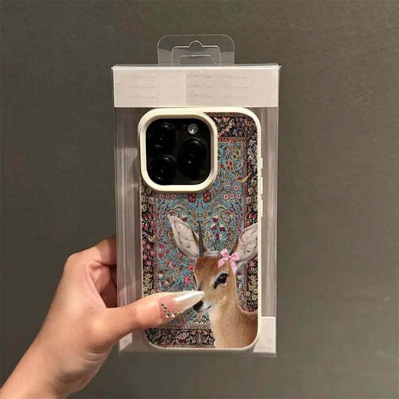 Vintage Deer Lichee Silicone P - Phone Cases Xiaomi 15 评论和价格