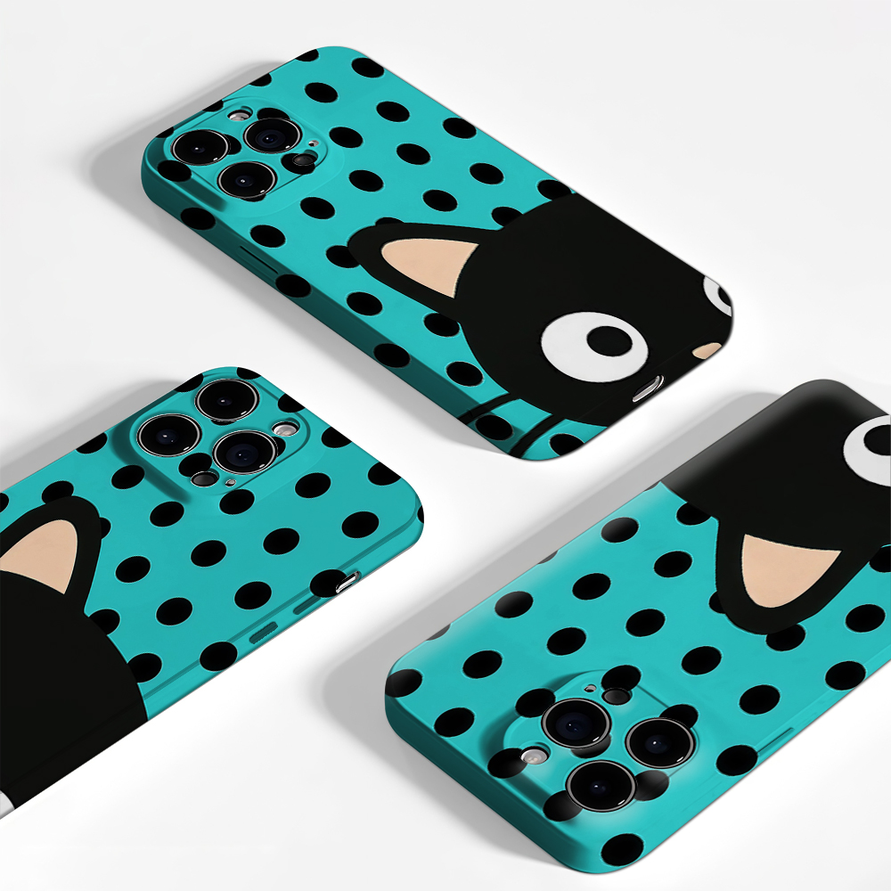 Turquoise Polka Dot Cat Phone  - Phone Cases Xr Iphone 评论和价格