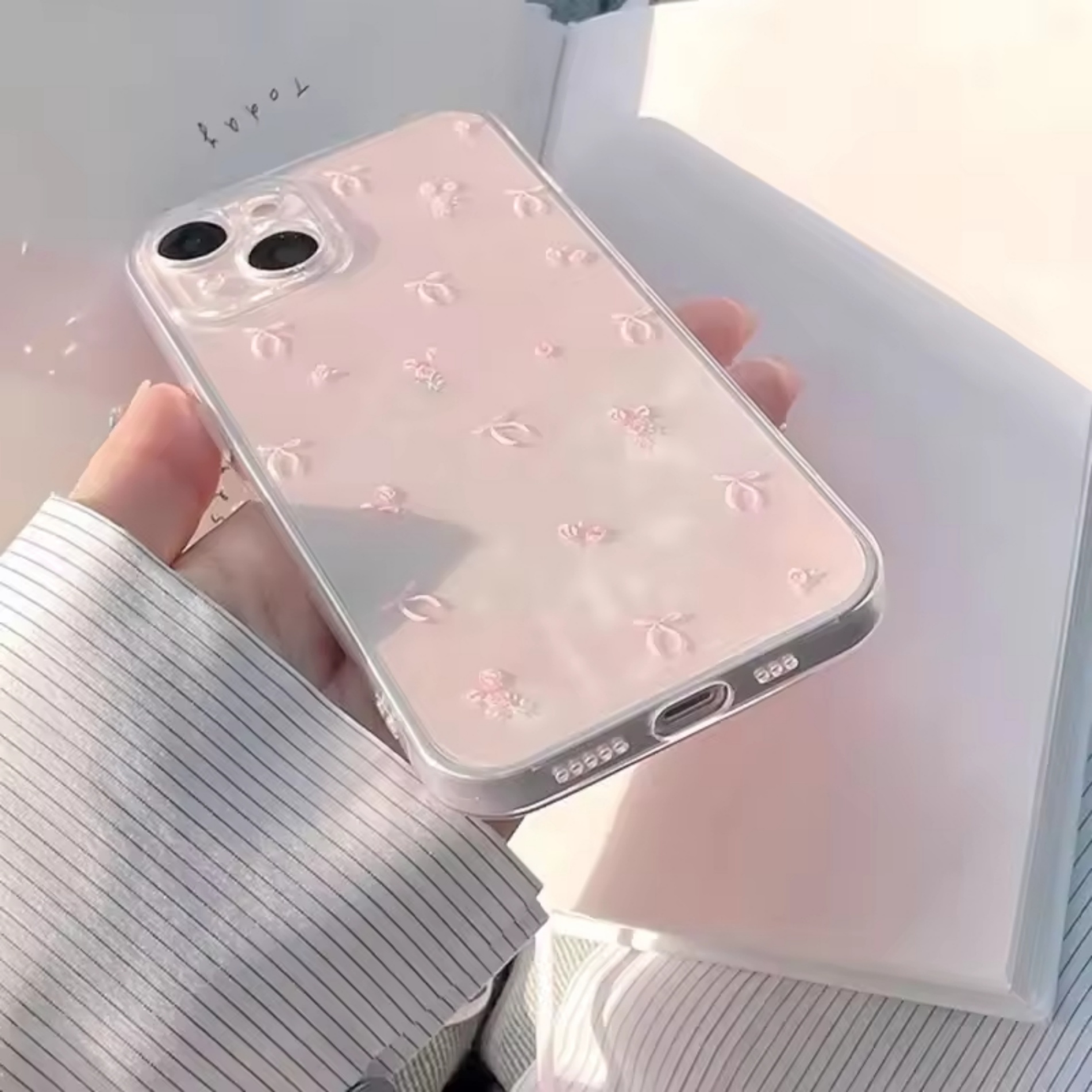 Cute Bowknot Rose Floral Print - Phone Cases Iphone 13 评论和价格