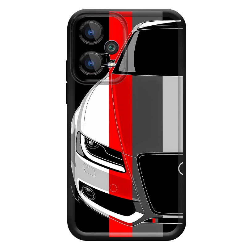 Red and White Car Pattern Soft - Phone Cases Xiaomi 15 评论和价格
