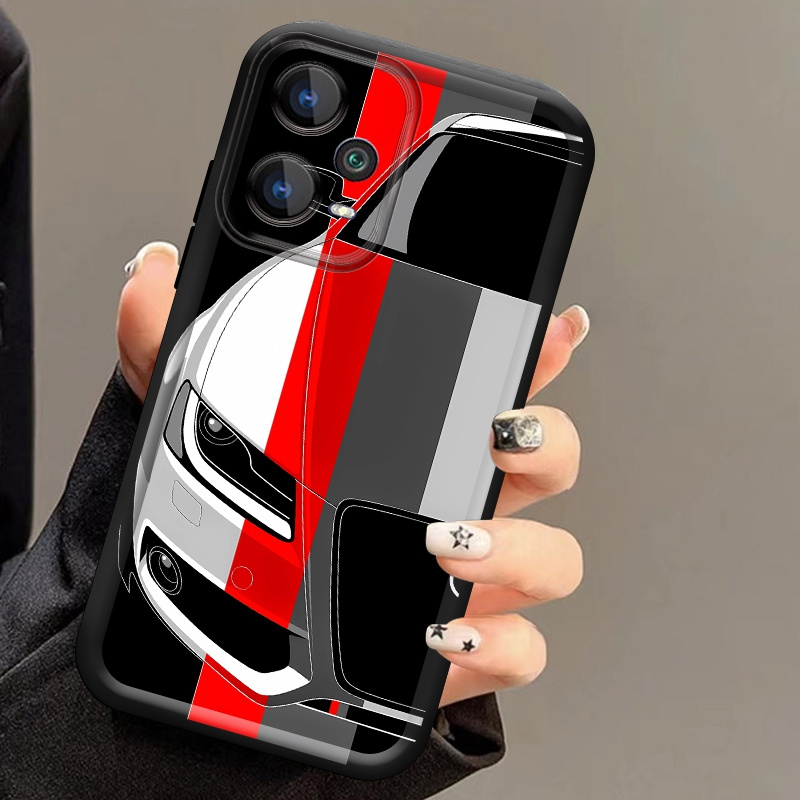 Red and White Car Pattern Soft - Phone Cases Xiaomi 15 评论和价格