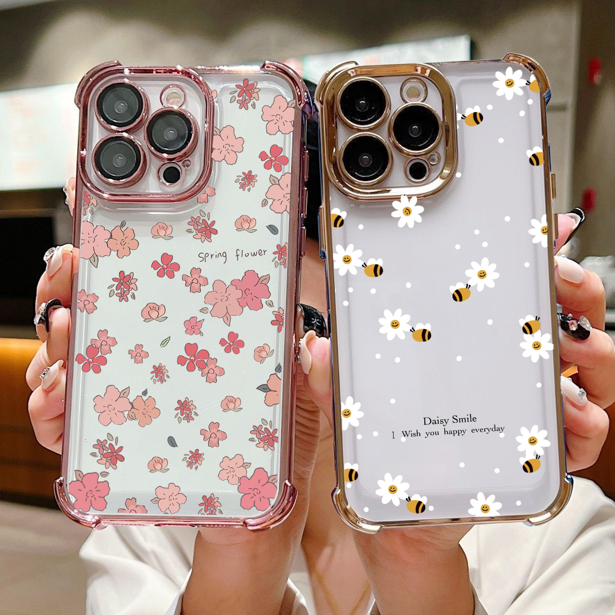Cute Little Pink Floral Daisy  - Phone Cases Xiaomi 15 评论和价格