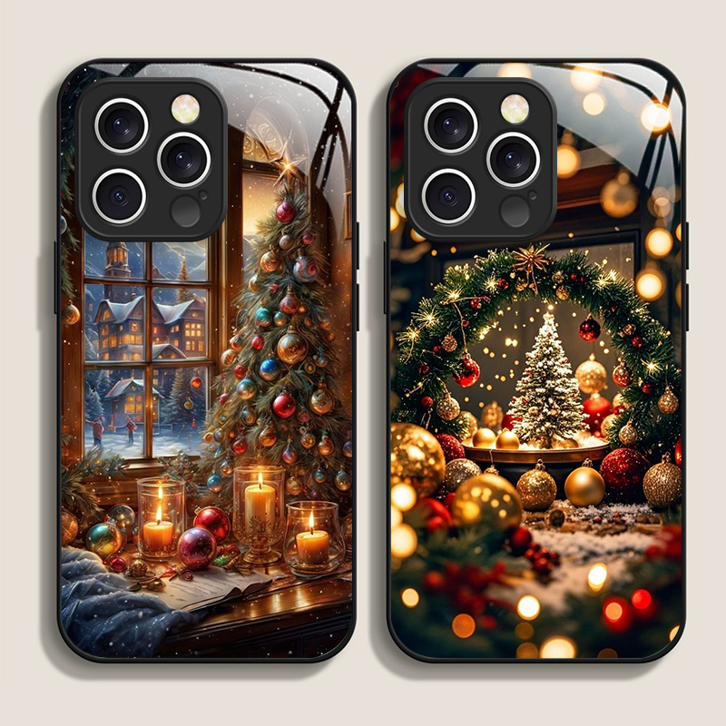 Christmas Tree Gift Snowy Town - Phone Cases Iphone 13 评论和价格