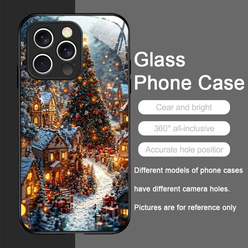 Christmas Tree Gift Snowy Town - Phone Cases Iphone 13 评论和价格