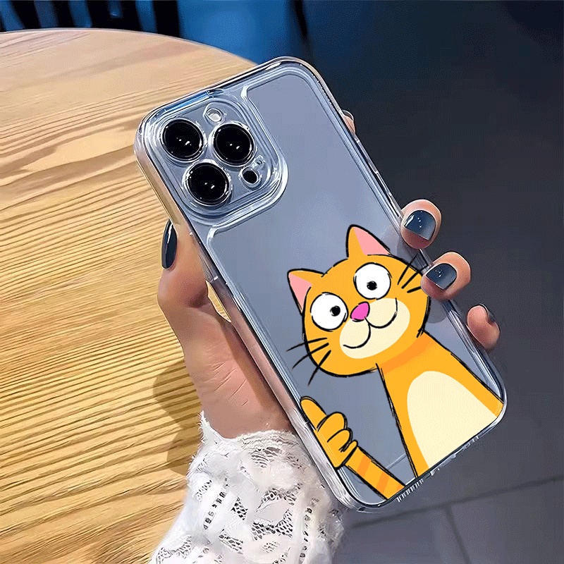 Cute Cartoon Orange Cat Phone  - Phone Cases Xiaomi 15 评论和价格