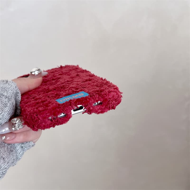 Angora Red Fuzzy Phone Case fo - Phone Cases For Iphone 16 评论和价格